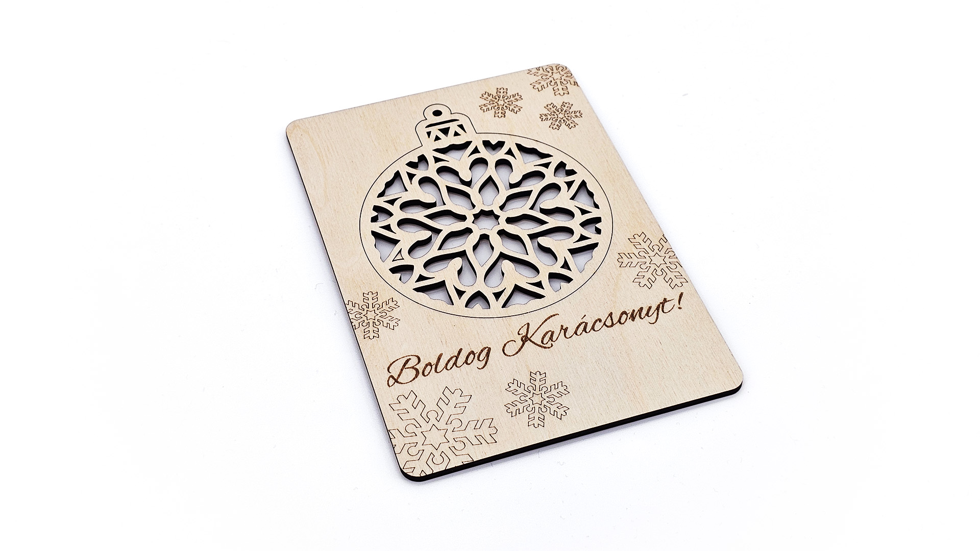 Karácsonyi fa képeslap 